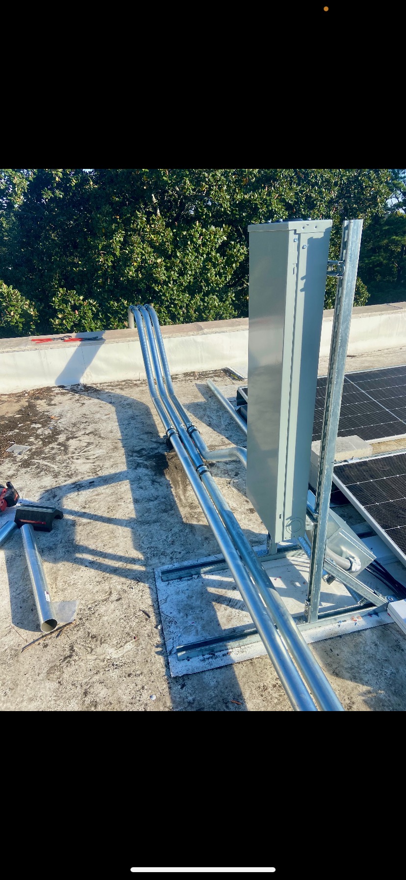 Solar DC Disconnect & Riser — Commercial · Rooftop Equipment